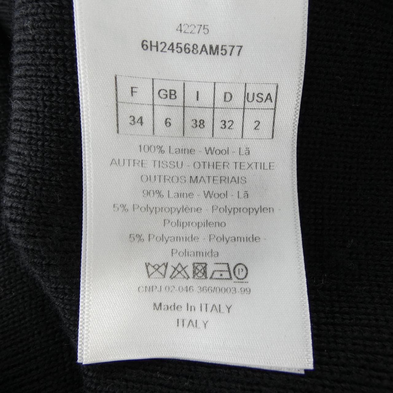 クリスチャンディオール CHRISTIAN DIOR 6H24568AM577 ニット