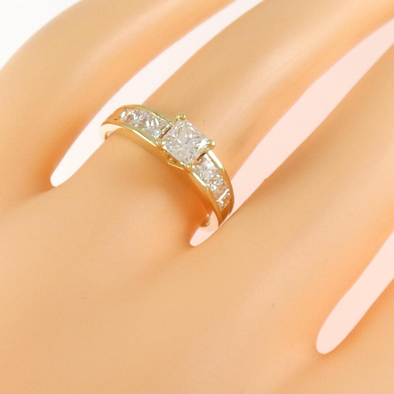 K18YG ダイヤモンド リング 1.24CT