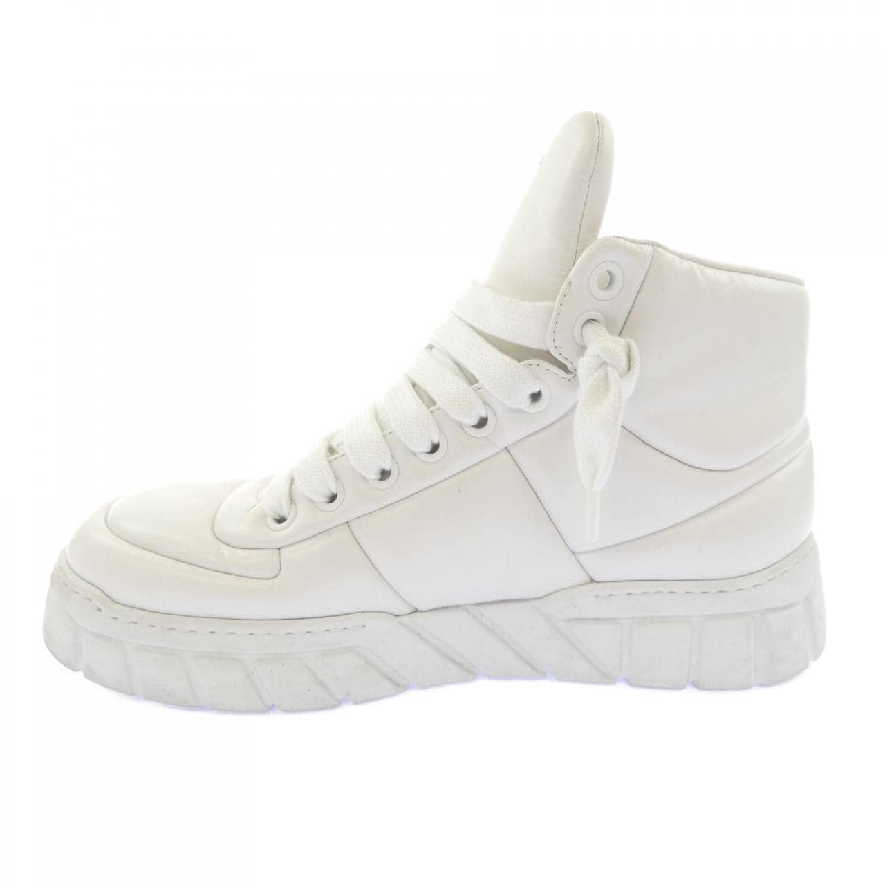 プラダ PRADA パデッドナッパレザー ハイトップ 2TE193 トライアングルロゴ スニーカー