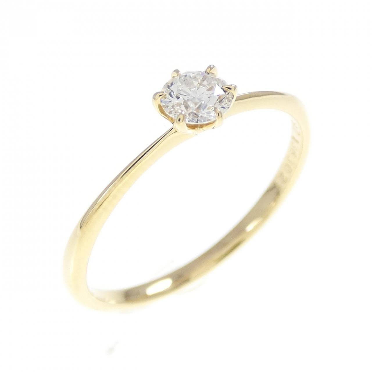 K18YG ダイヤモンド リング 0.197CT