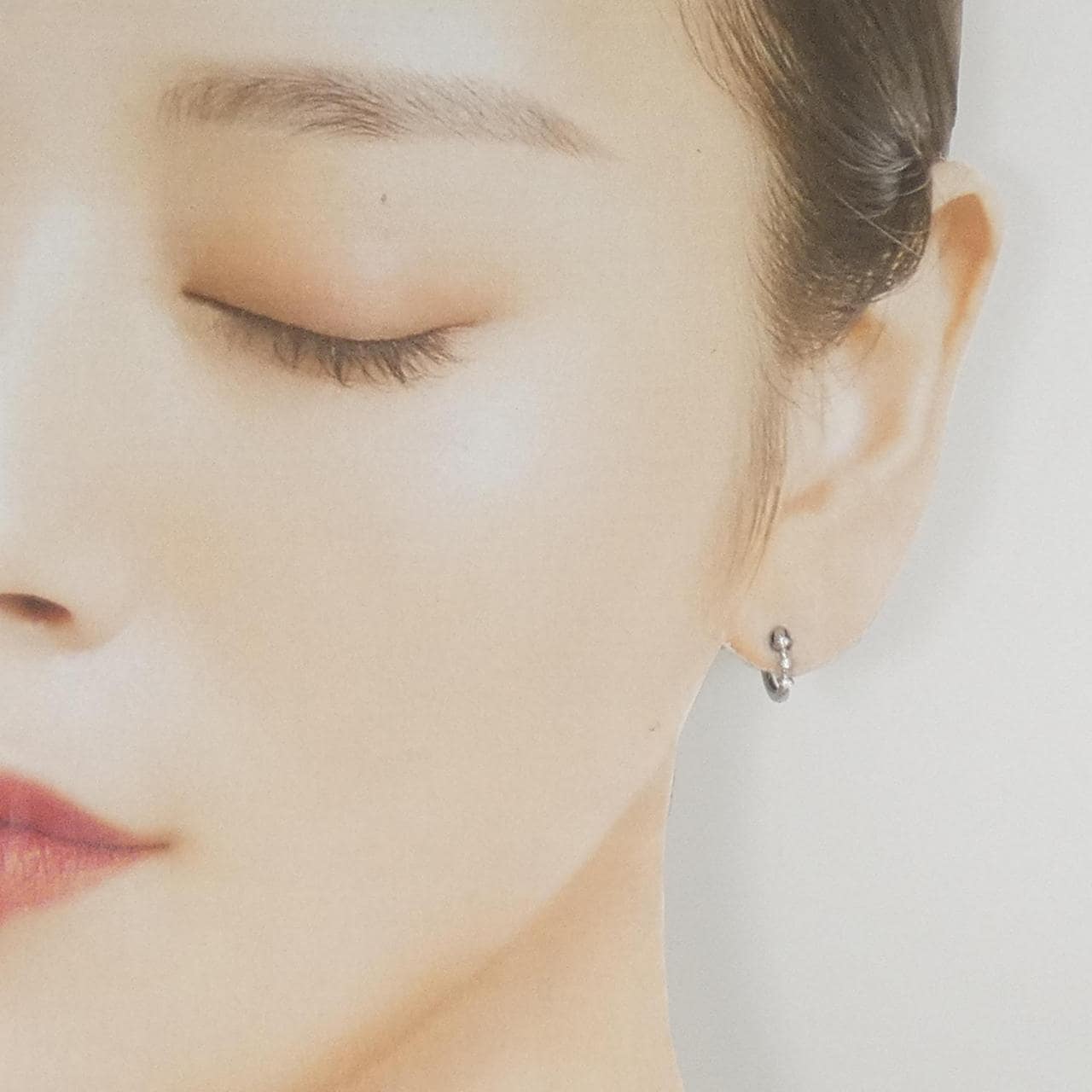 PT900 ダイヤモンド ピアス 0.04CT