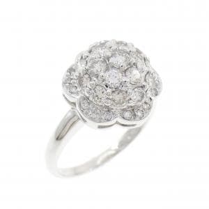 750WG ダイヤモンド リング 0.92CT