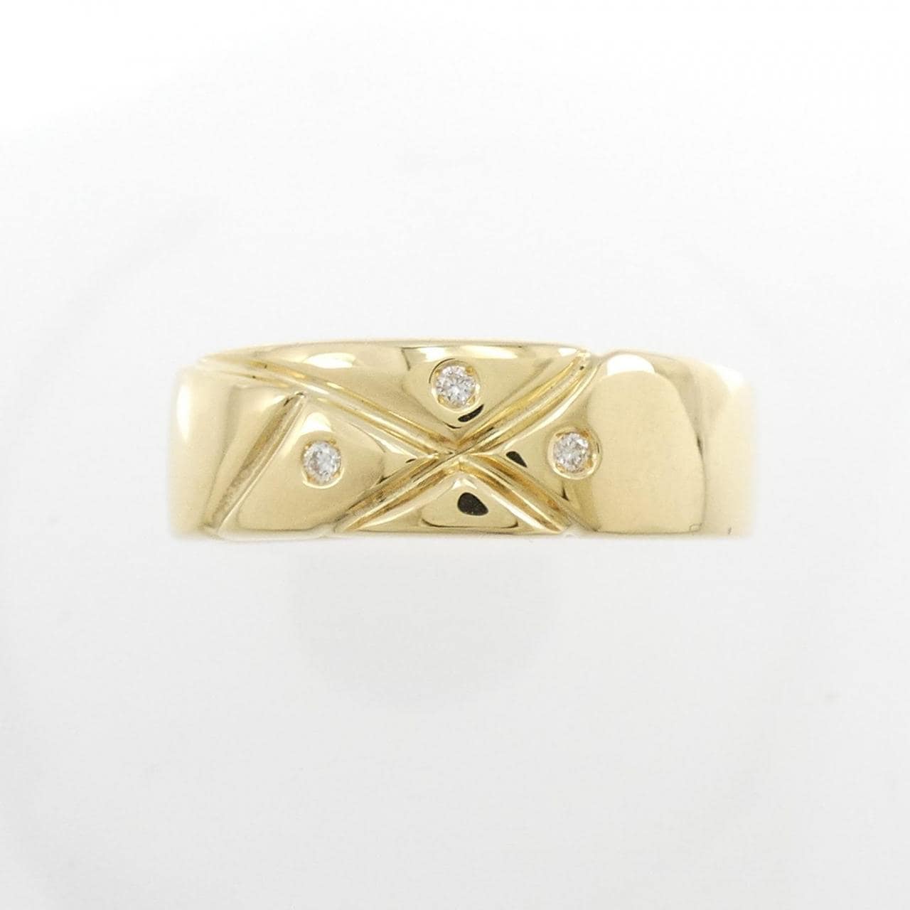 [BRAND NEW] K18YG Diamond ring 0.03CT