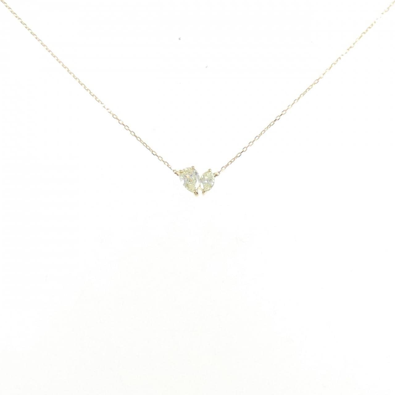 【新品】K18YG ダイヤモンド ネックレス 0.30CT