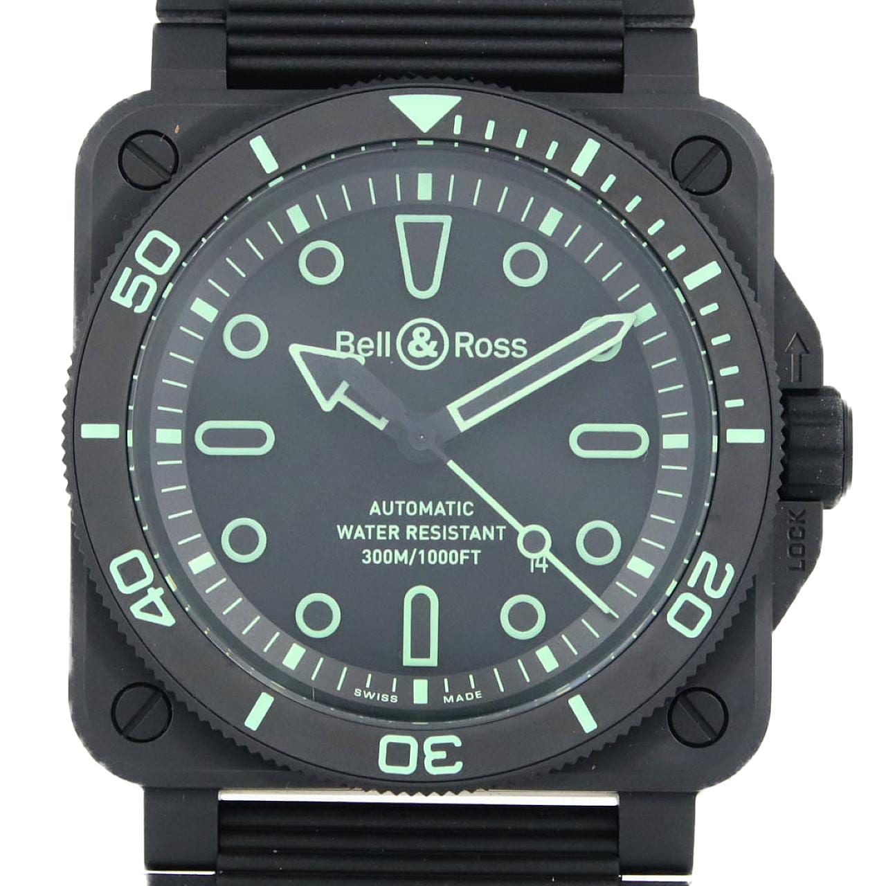 【新品】ベル&ロス BR-03 DIVER LUM OUTLINE BR03A-D-OL-CE/SRB セラミック 自動巻
