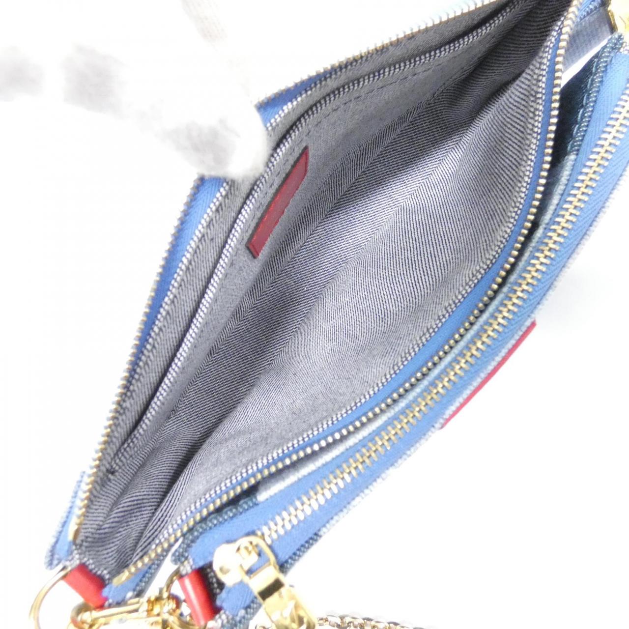 ルイヴィトン デニム モノグラム ミュルティ ポシェット アクセソワール M44990 ショルダーバッグ