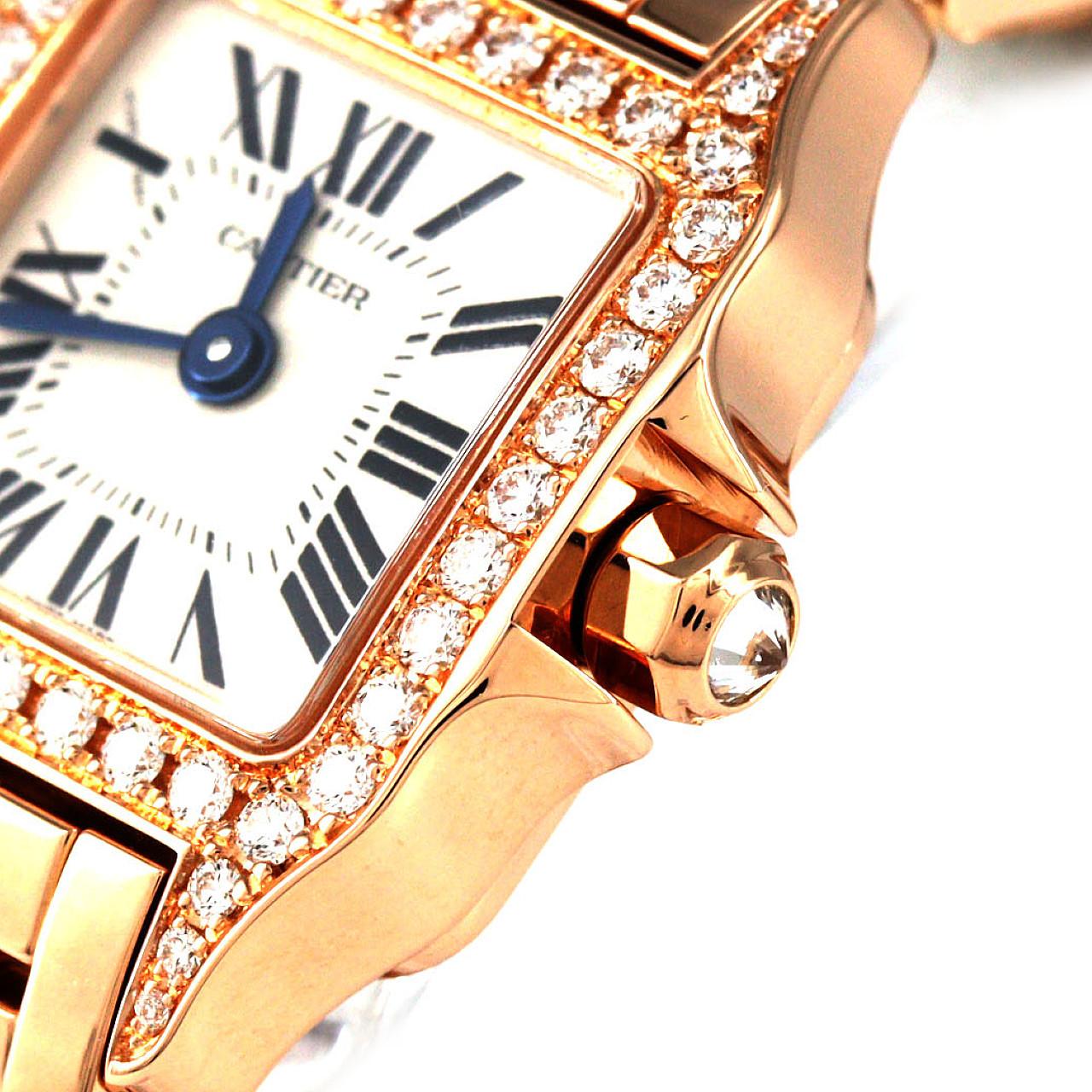 カルティエ ミニサントスドゥモワゼル PG/D WF9011Z8 PG･RG クォーツ