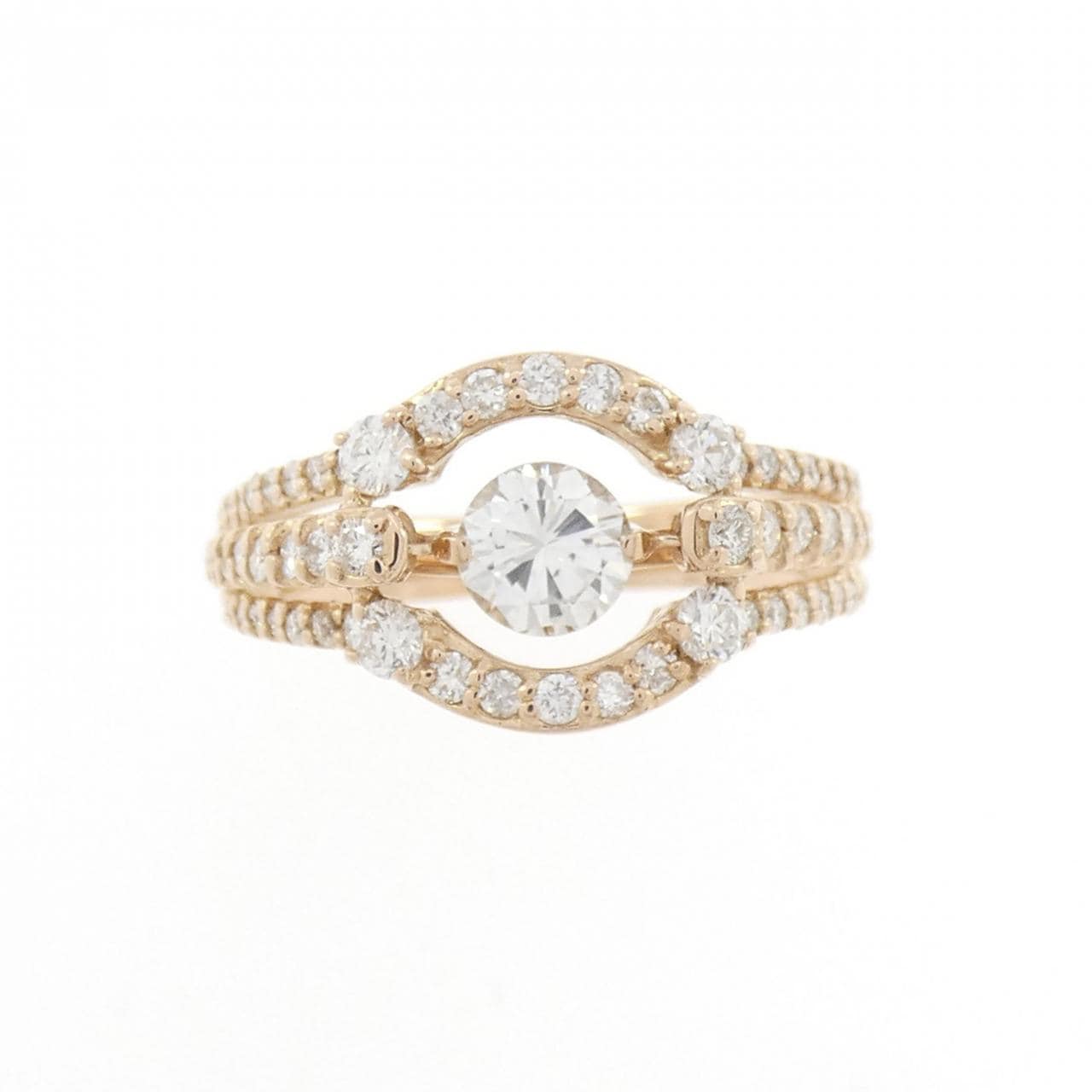 K18PG ダイヤモンド リング 0.367CT