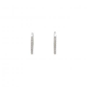 K18WG ダイヤモンド ピアス 0.14CT