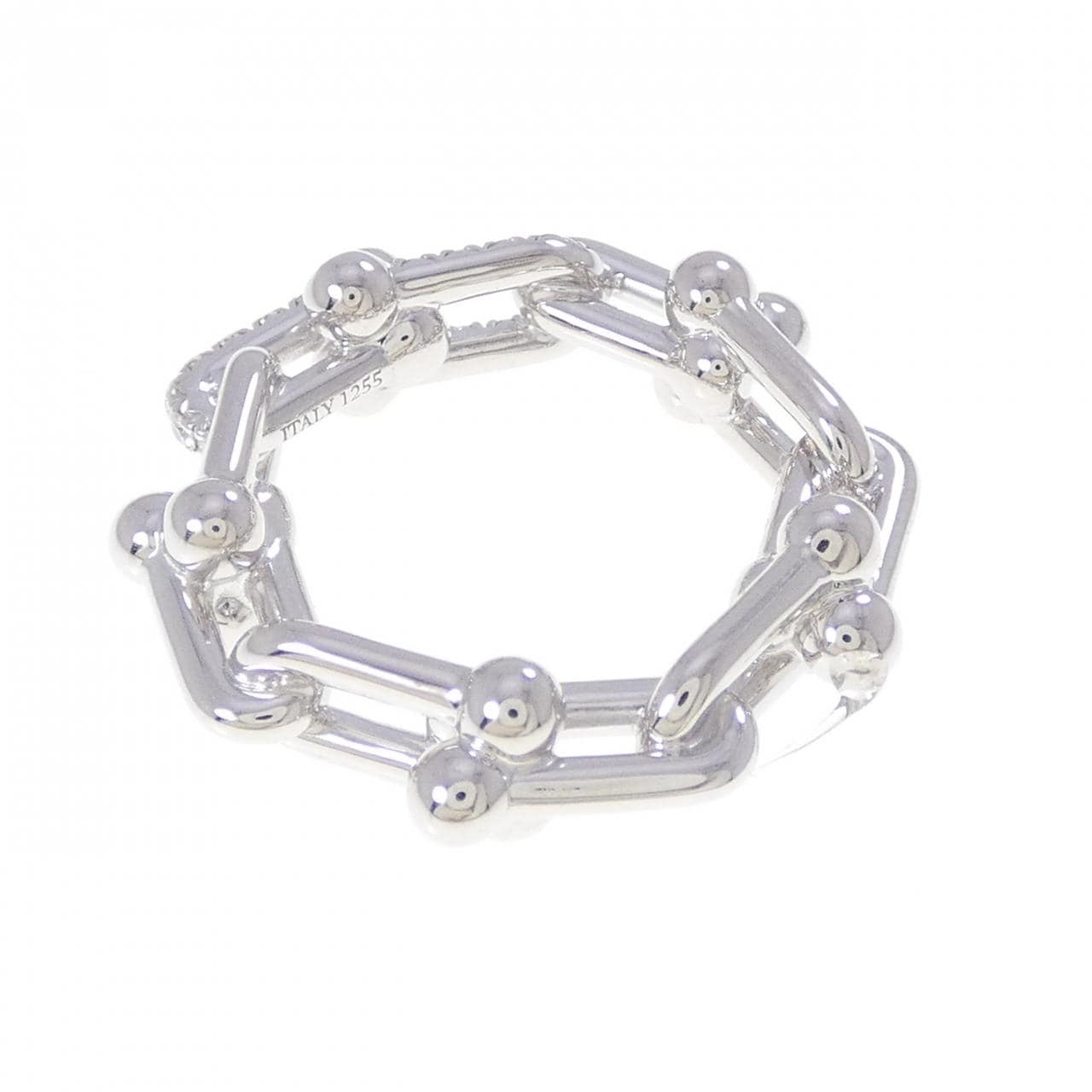 ティファニー ハードウェア スモール リンク リング 0.26CT