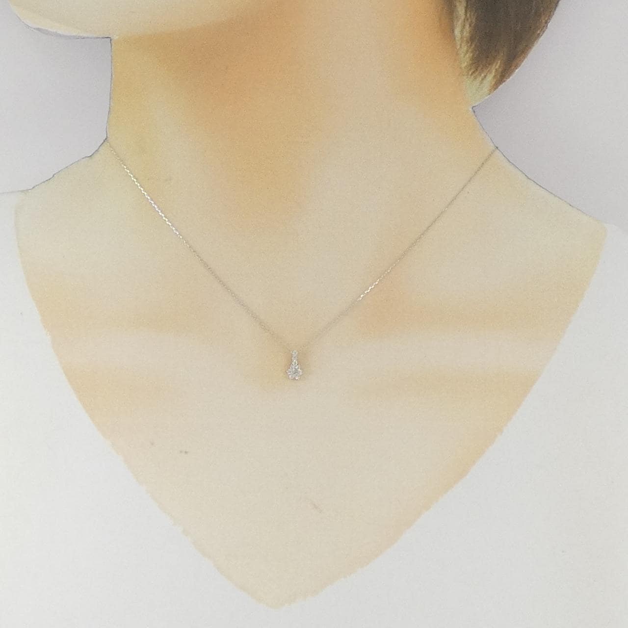 PT900/PT850 ダイヤモンド ネックレス 0.10CT