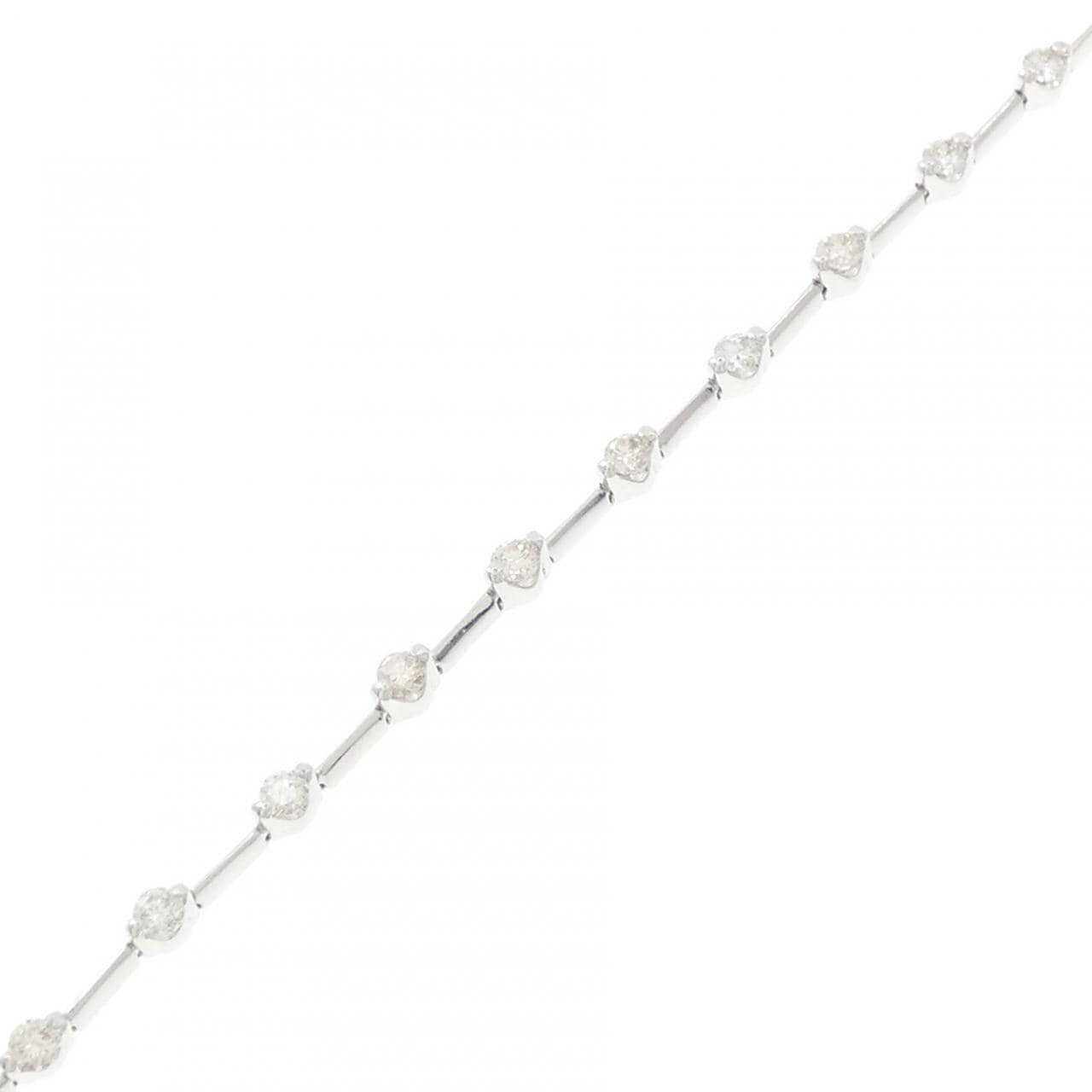 K18WG ダイヤモンド ブレスレット 1.50CT