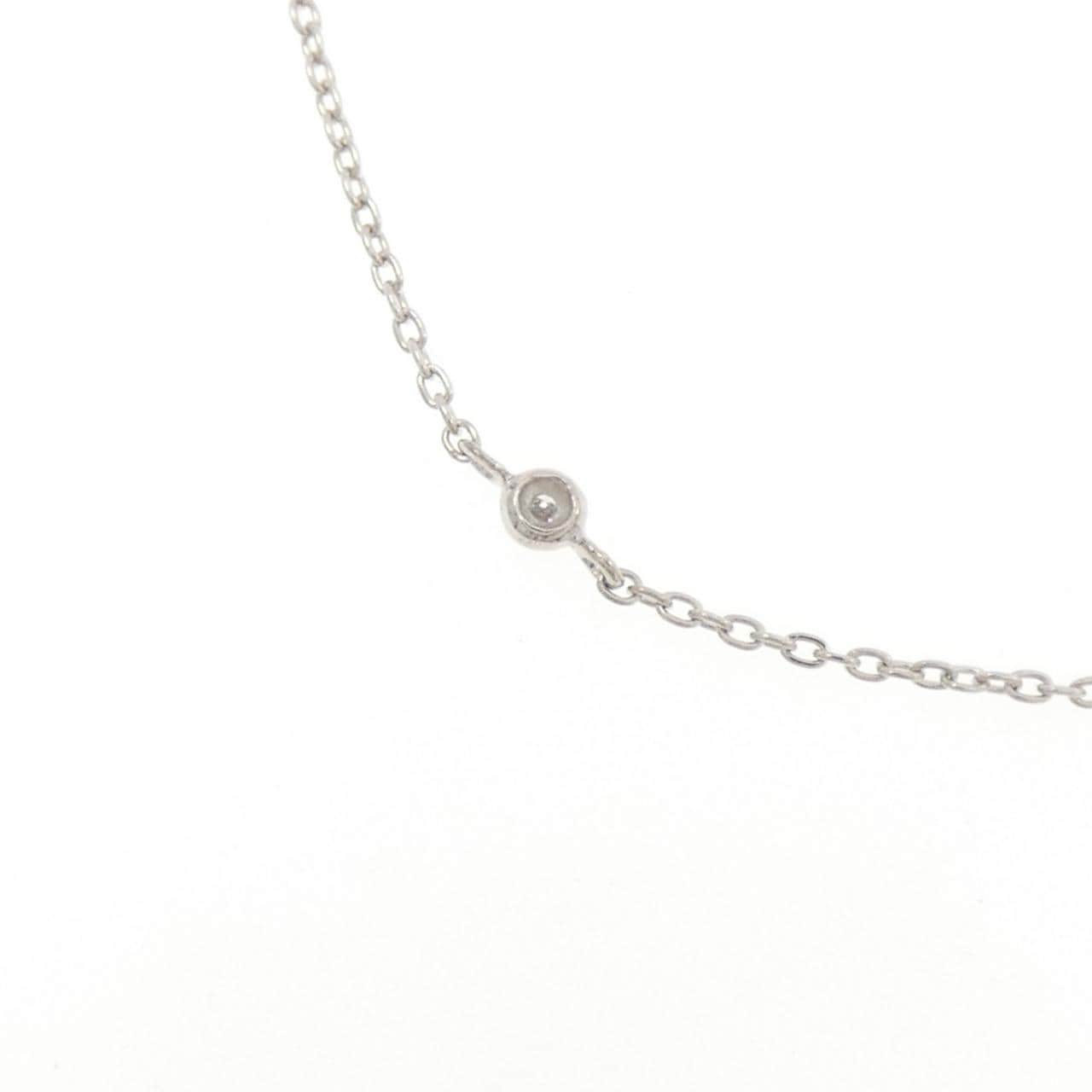 K18WG ダイヤモンド ネックレス 0.10CT