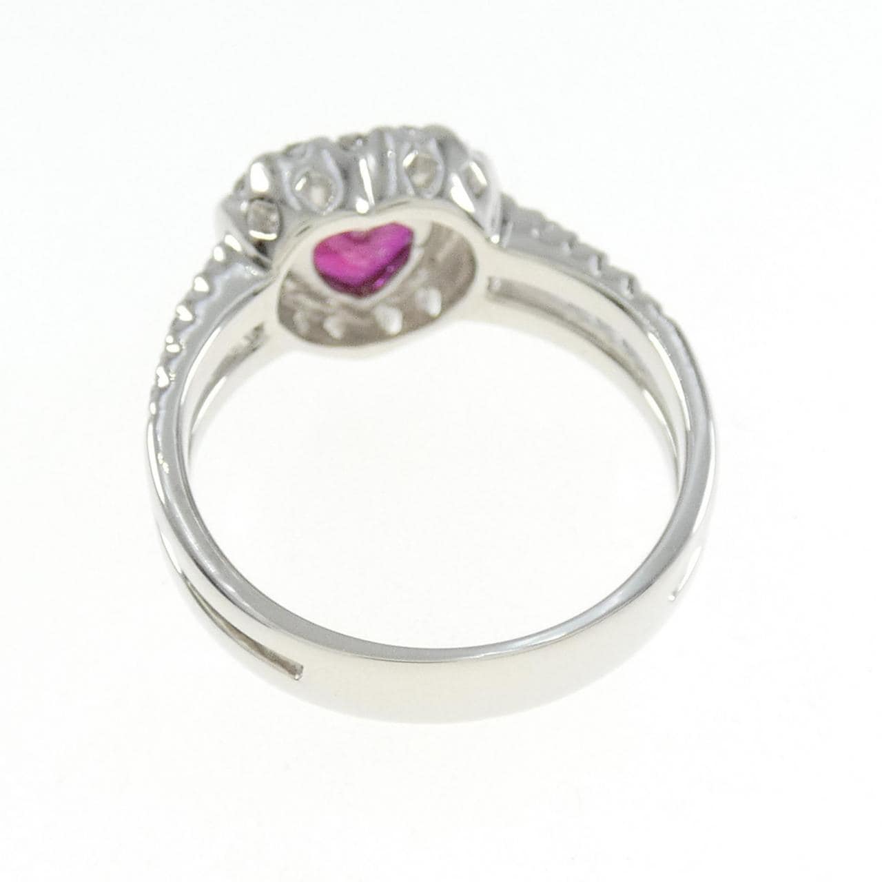 PT Heart Ruby Ring 0.83CT