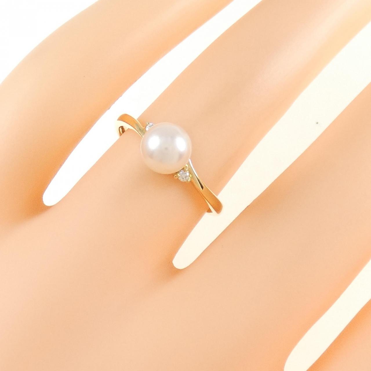 K18YG アコヤパール リング 6mm