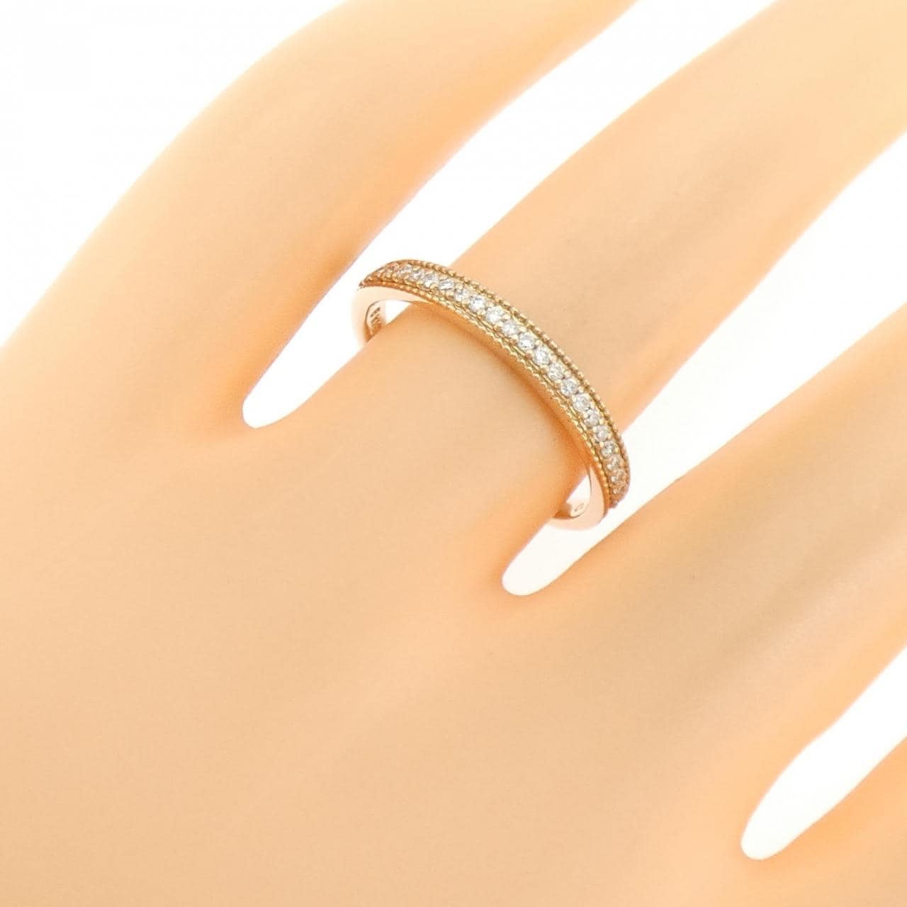 K18PG ダイヤモンド リング 0.13CT