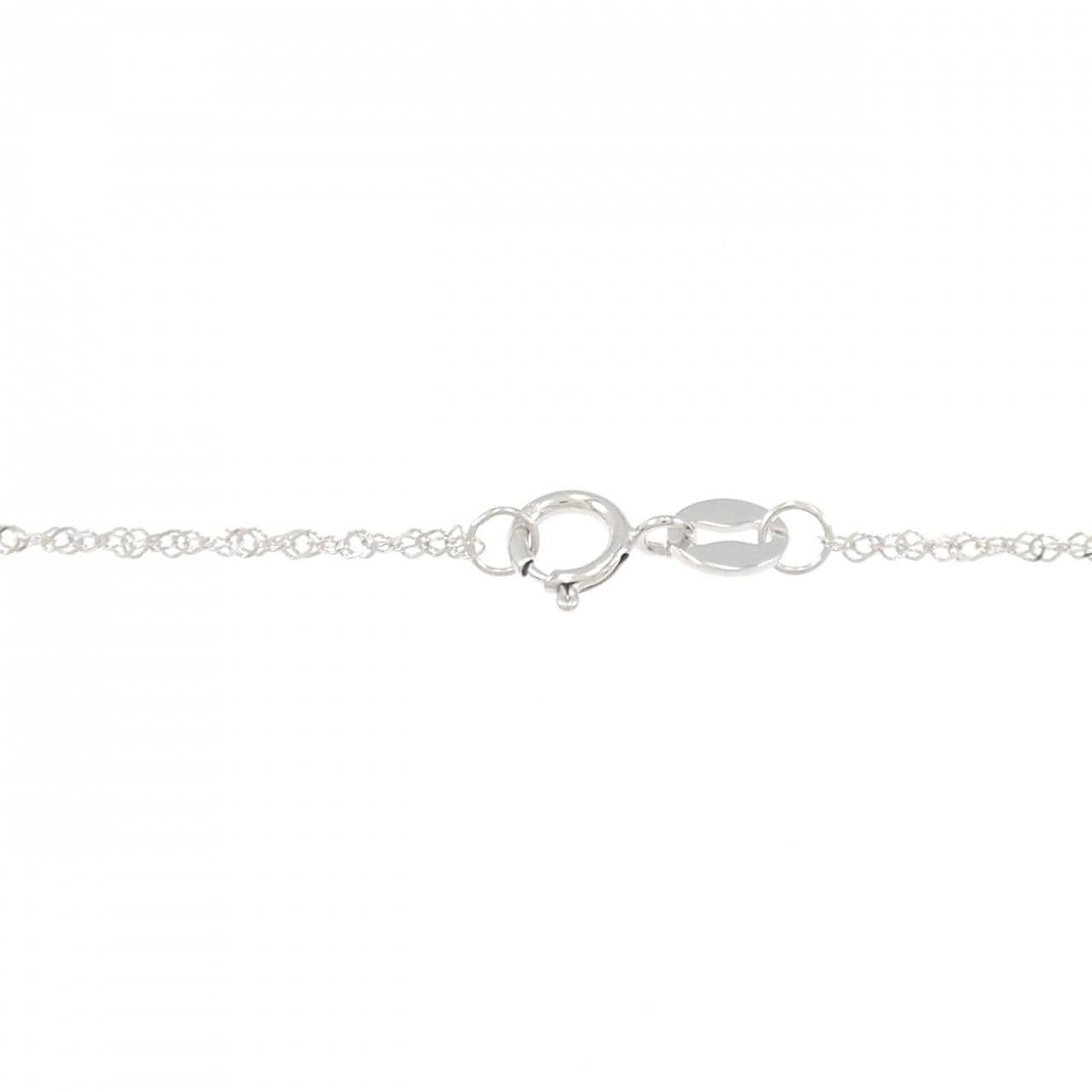750WG ダイヤモンド ネックレス 0.16CT