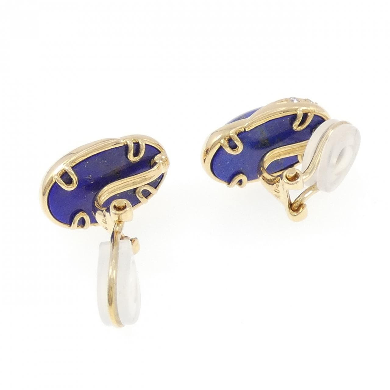 K18YG ラピスラズリ イヤリング