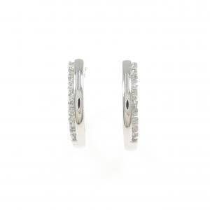 K18WG ダイヤモンド ピアス 0.16CT