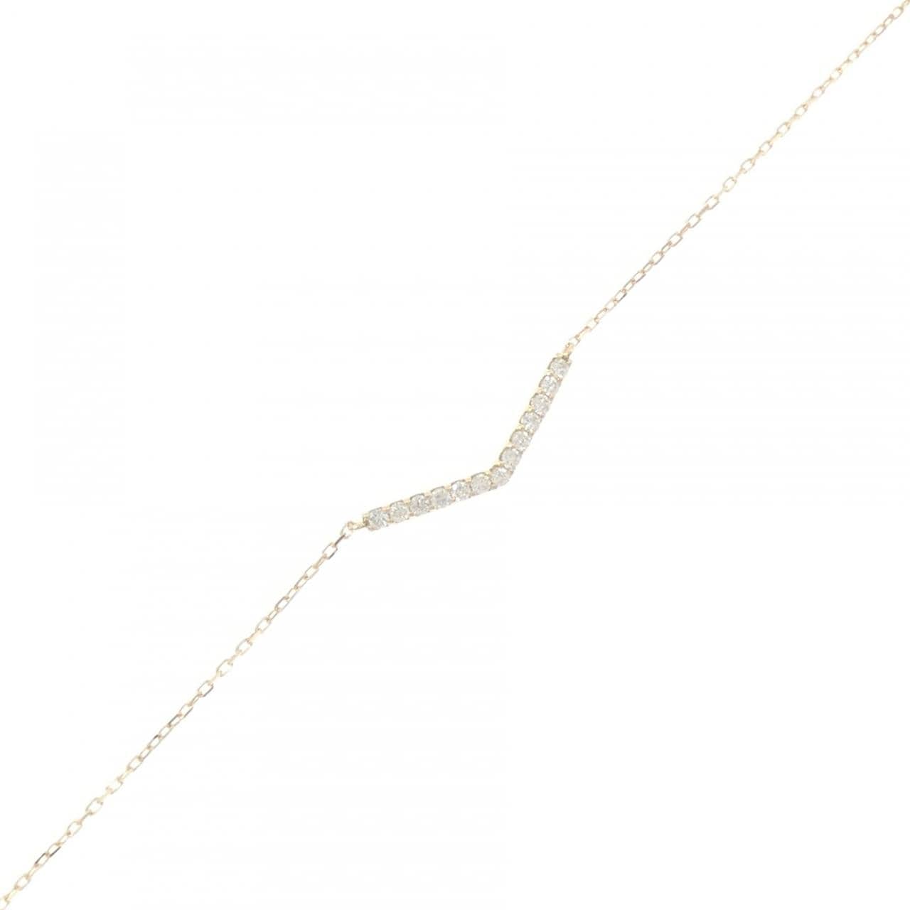 【リメイク】K10YG ダイヤモンド ブレスレット 0.18CT