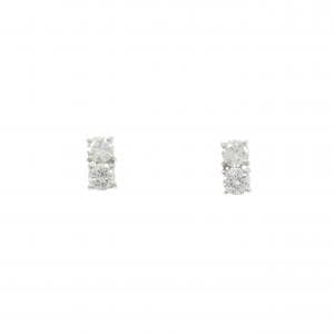 K18WG ダイヤモンド ピアス 0.30CT