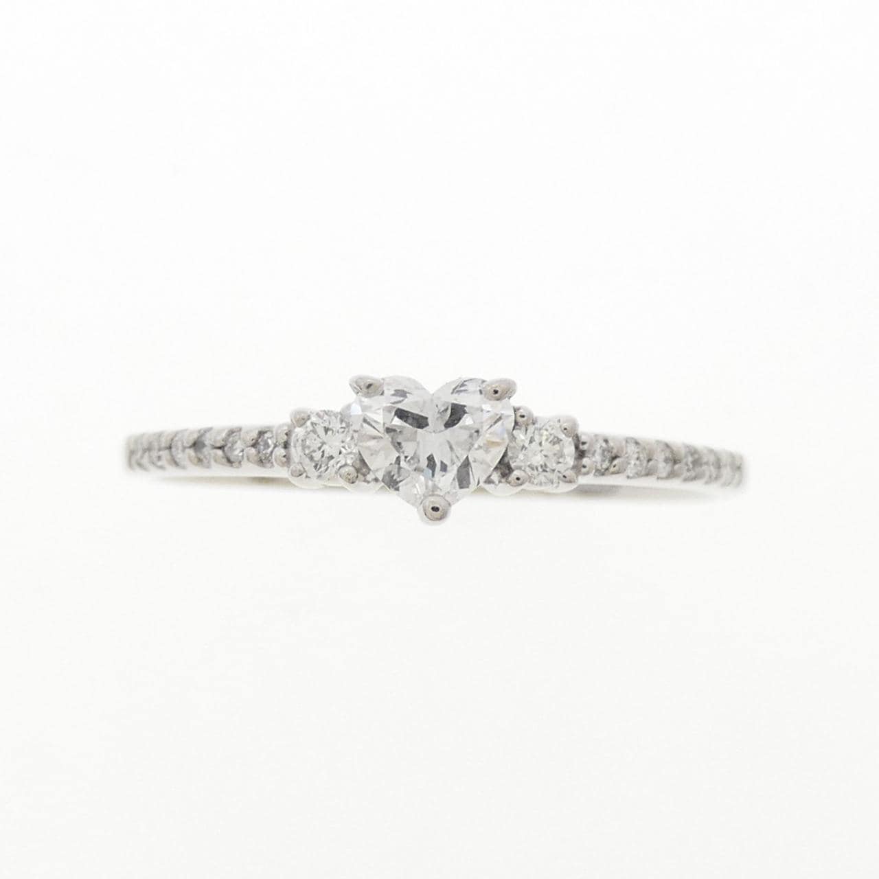 PT900 ハート ダイヤモンド リング 0.194CT