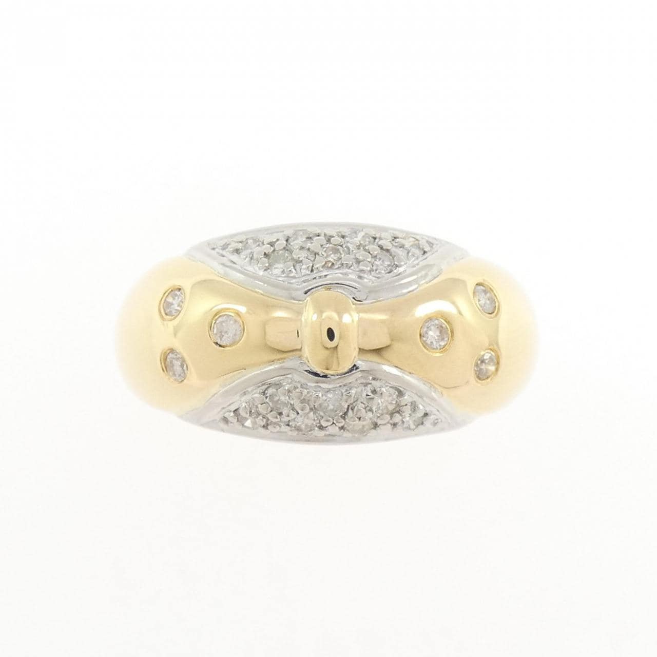 K18YG/K18WG ダイヤモンド リング 0.25CT