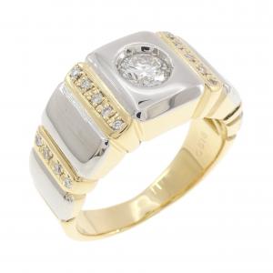 K18YG/PT900 ダイヤモンド リング 0.518CT