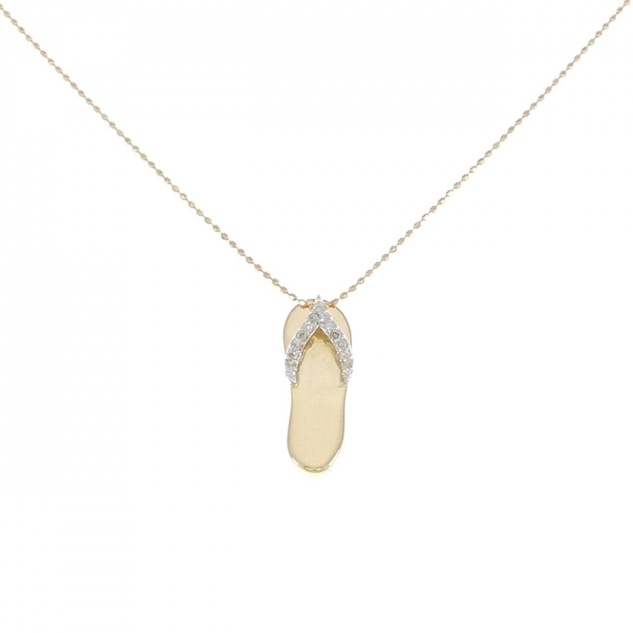 K18YG/K18WG Diamond Necklace 0.05CT