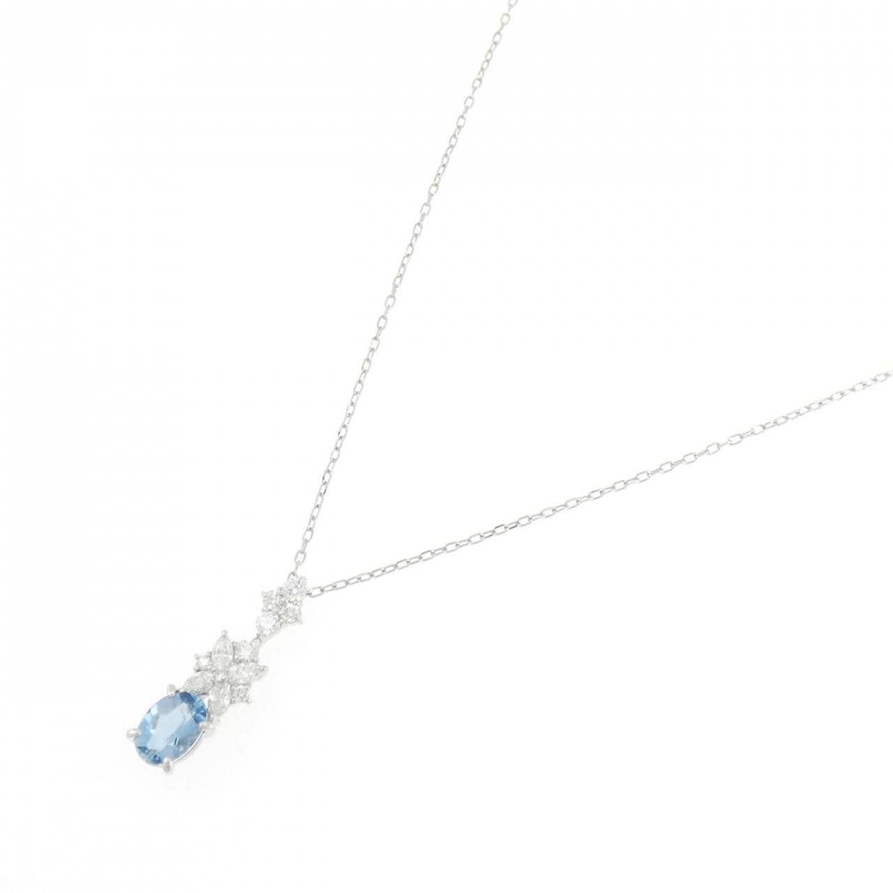 PT900/PT850 アクアマリン ネックレス 0.61CT