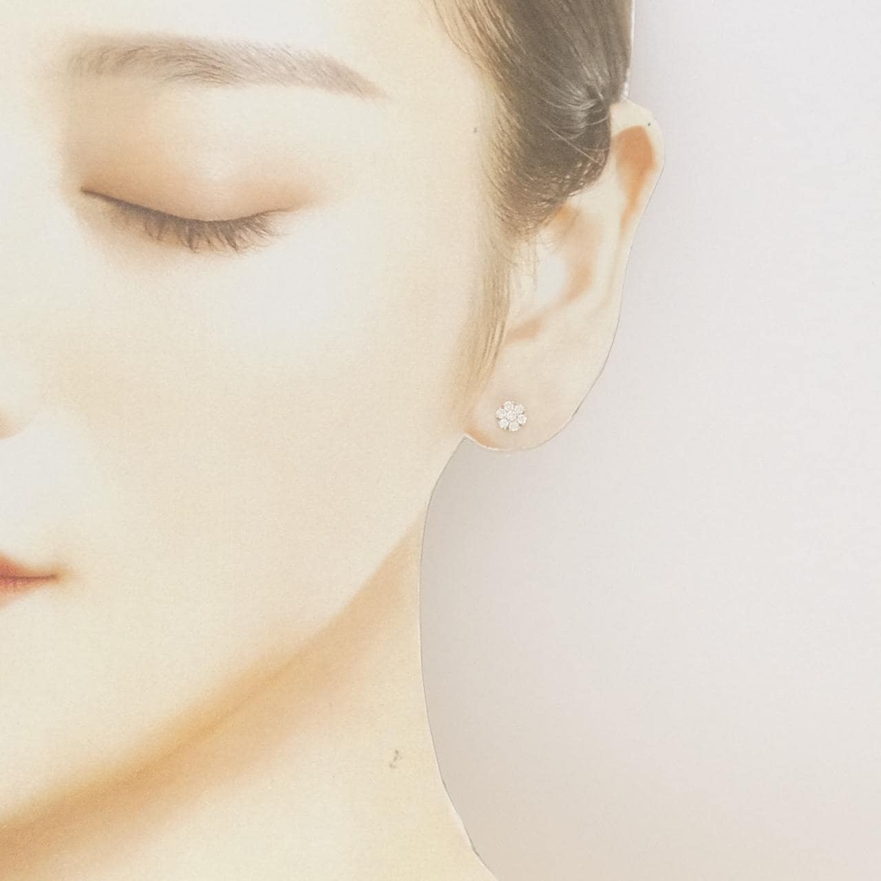 【リメイク】K10YG ダイヤモンド ピアス 0.30CT