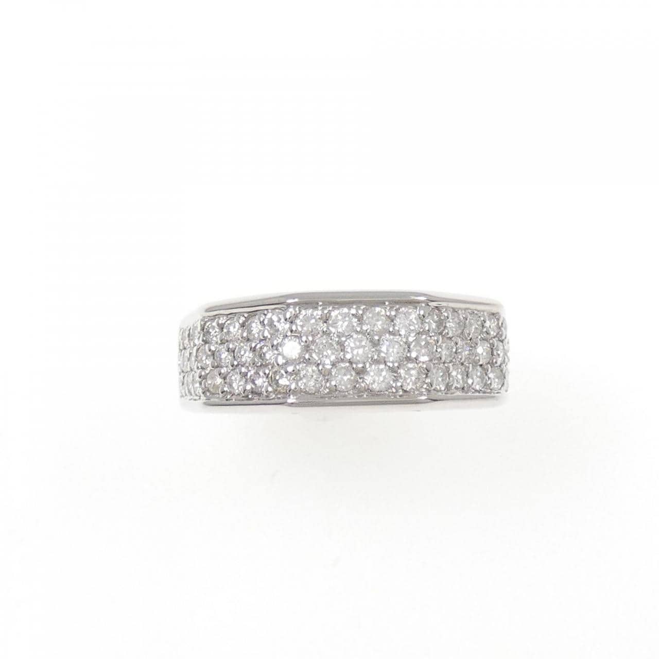 K18WG パヴェ ダイヤモンド リング 0.90CT