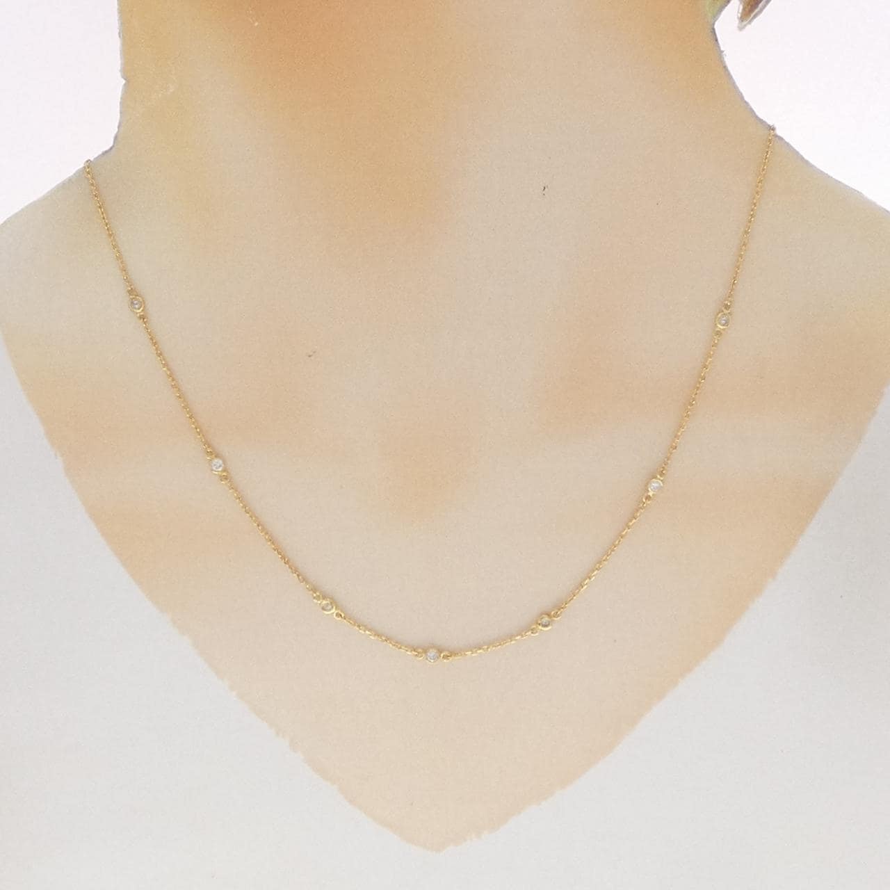 K18YG ダイヤモンド ネックレス 0.27CT