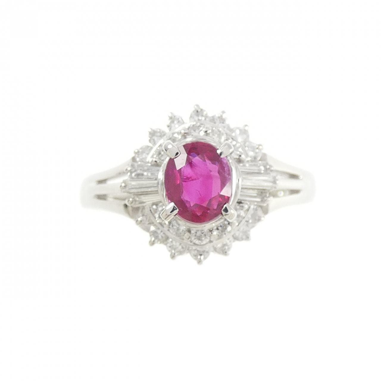 PT900 ルビー リング 0.56CT