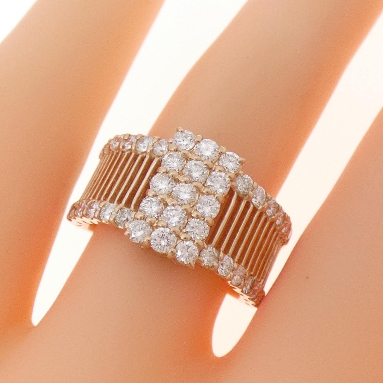 K18PG ダイヤモンド リング 1.00CT