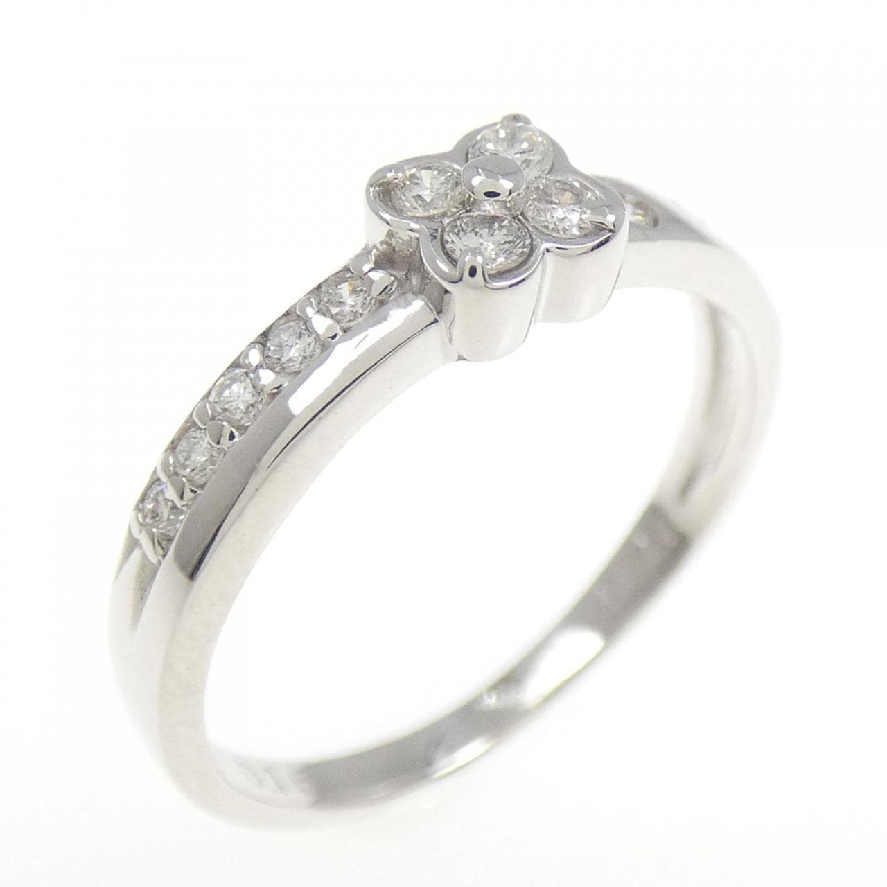 K18WG ダイヤモンド リング 0.16CT