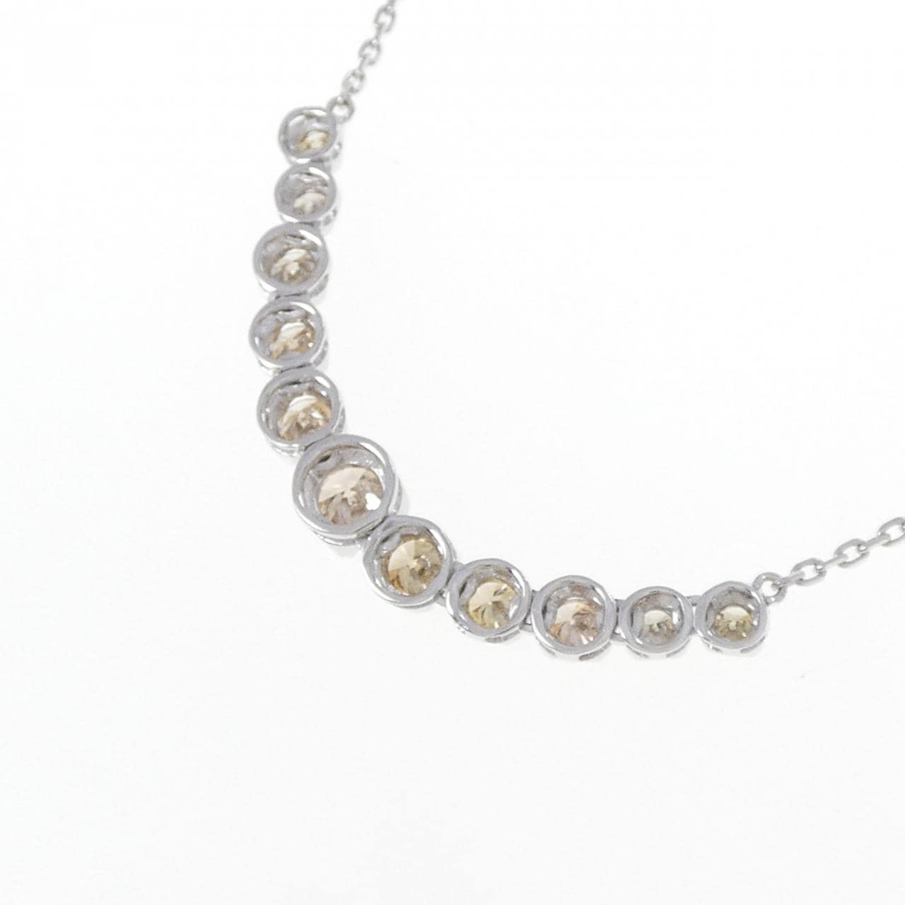 K18WG ダイヤモンド ネックレス