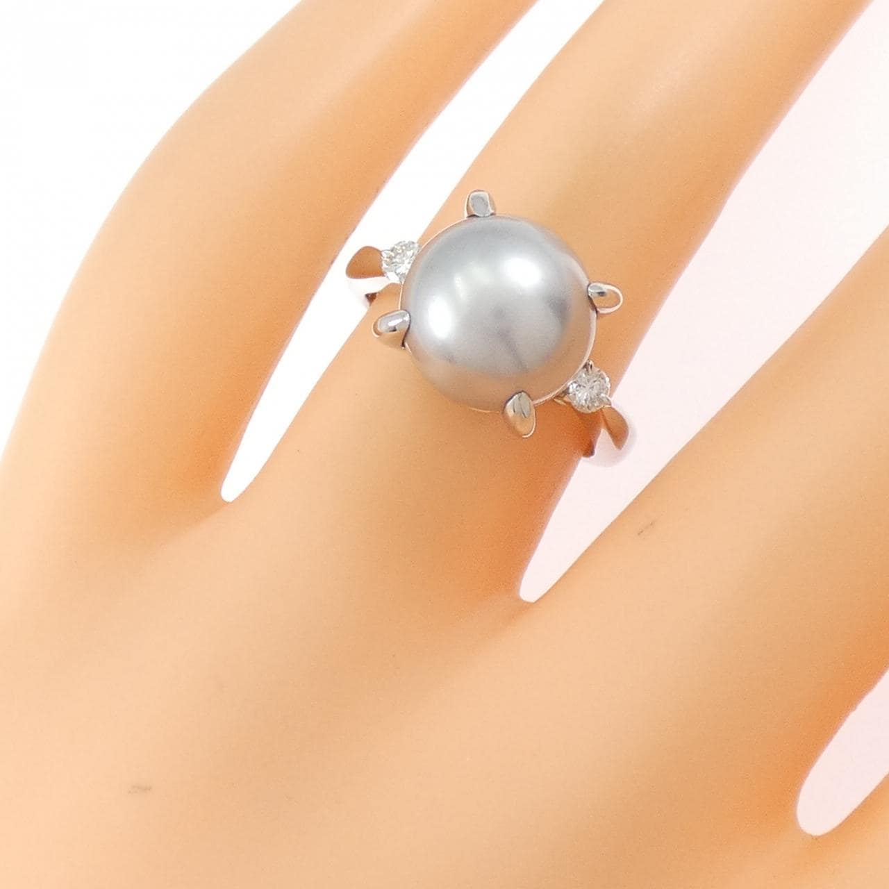 PT900 黒蝶パール リング 10.2mm