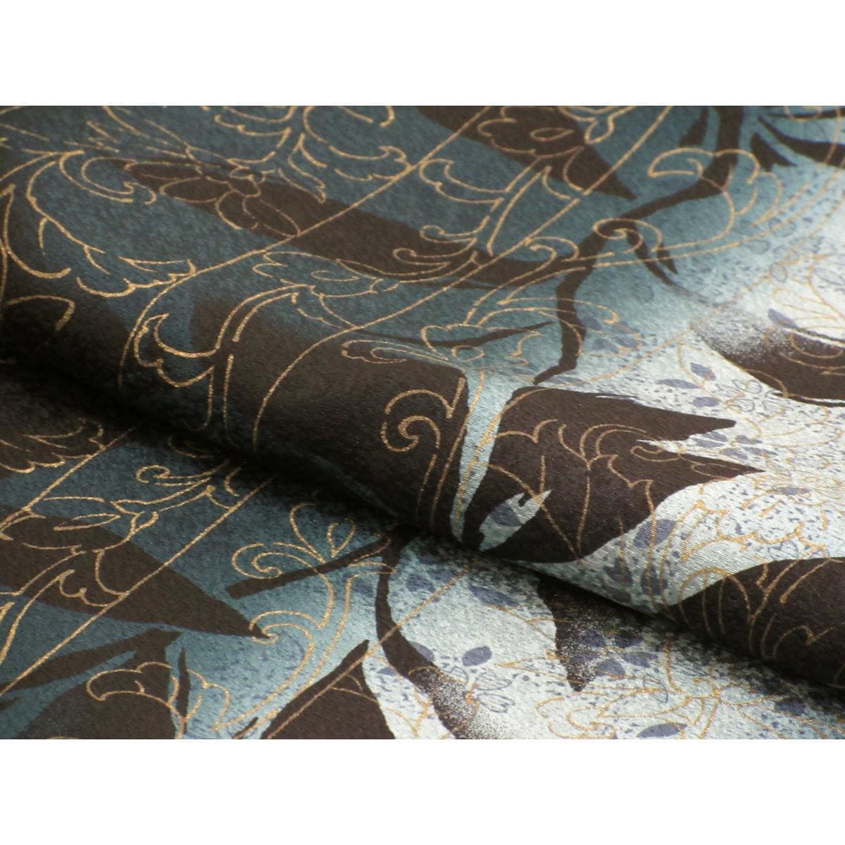 訪問着　友禅金彩加工　ボカシ染