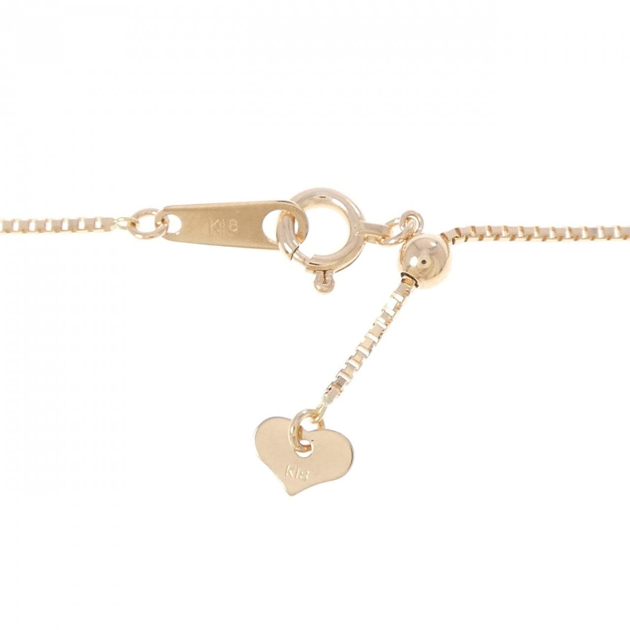 750PG/K18PG ダイヤモンド ネックレス 0.46CT