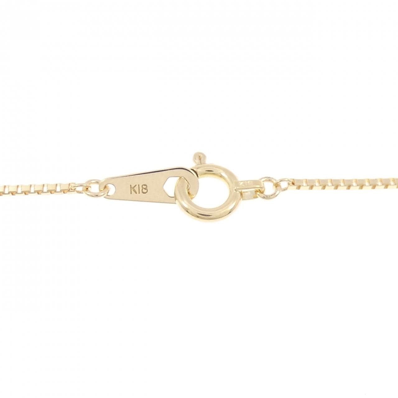 K18YG フラワー ダイヤモンド ネックレス 0.22CT
