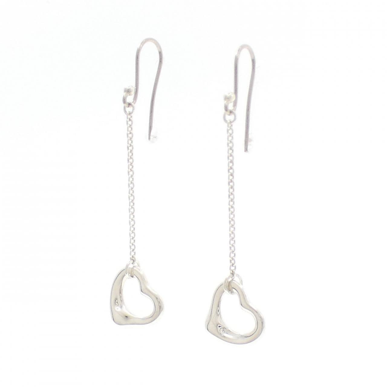 ティファニー オープンハート ドロップ ピアス