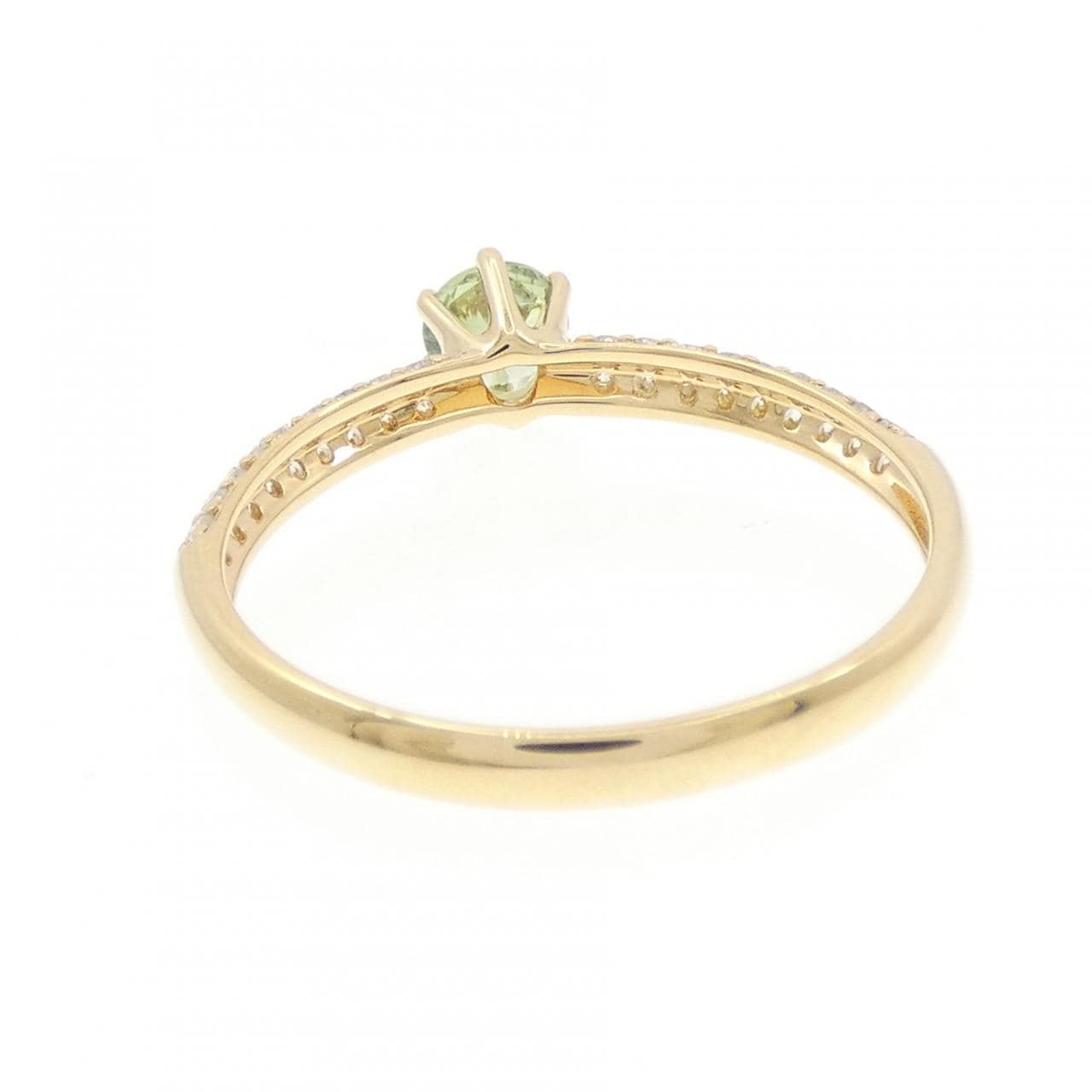 K18YG デマントイドガーネット リング 0.40CT