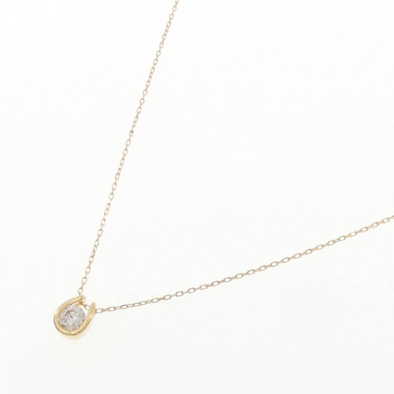 K18YG ダイヤモンド ネックレス 0.13CT
