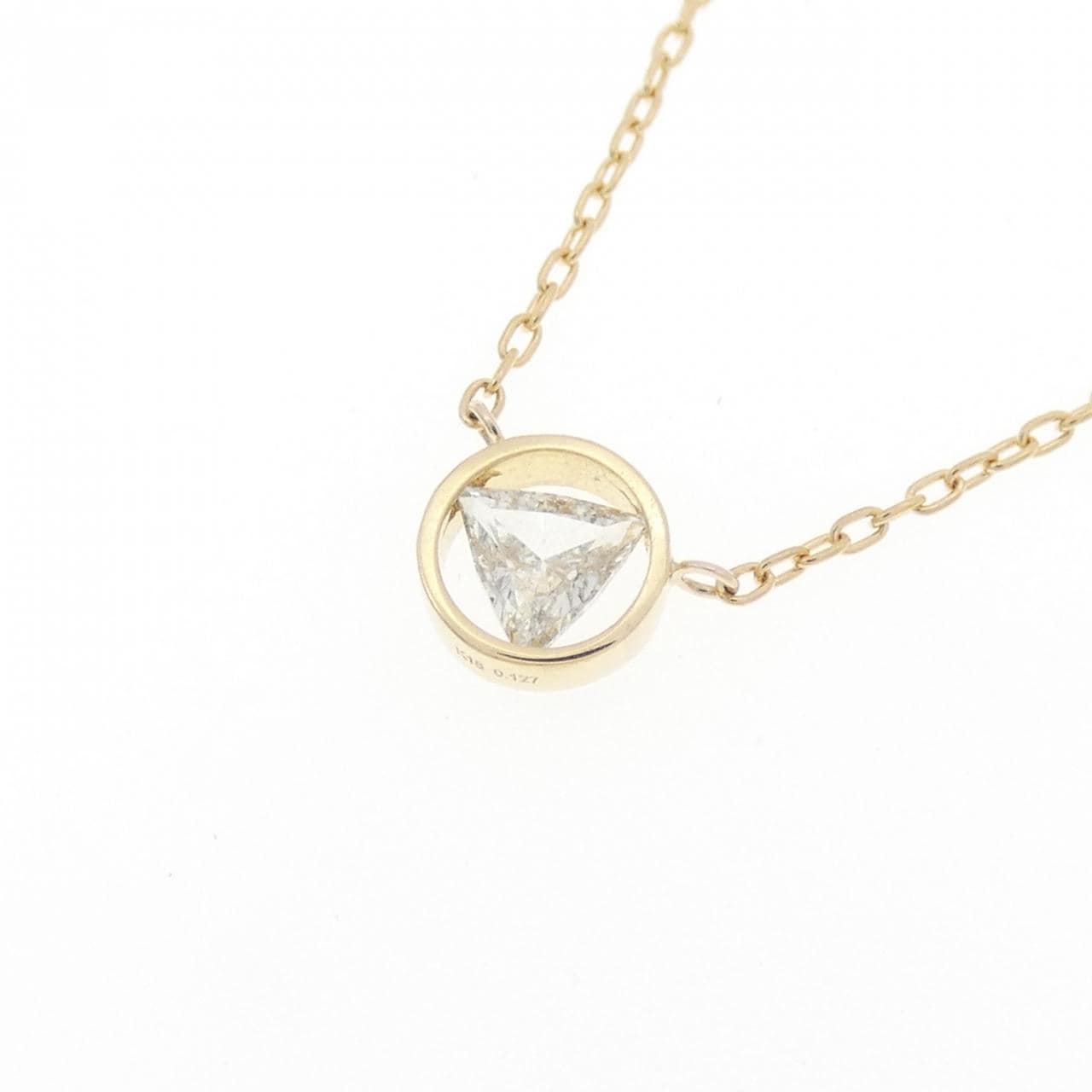 K18YG ダイヤモンド ネックレス 0.127CT