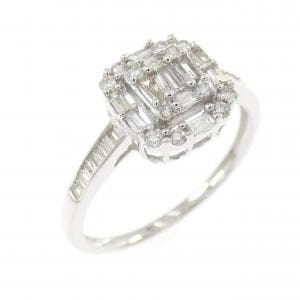 K18WG ダイヤモンド リング 0.30CT