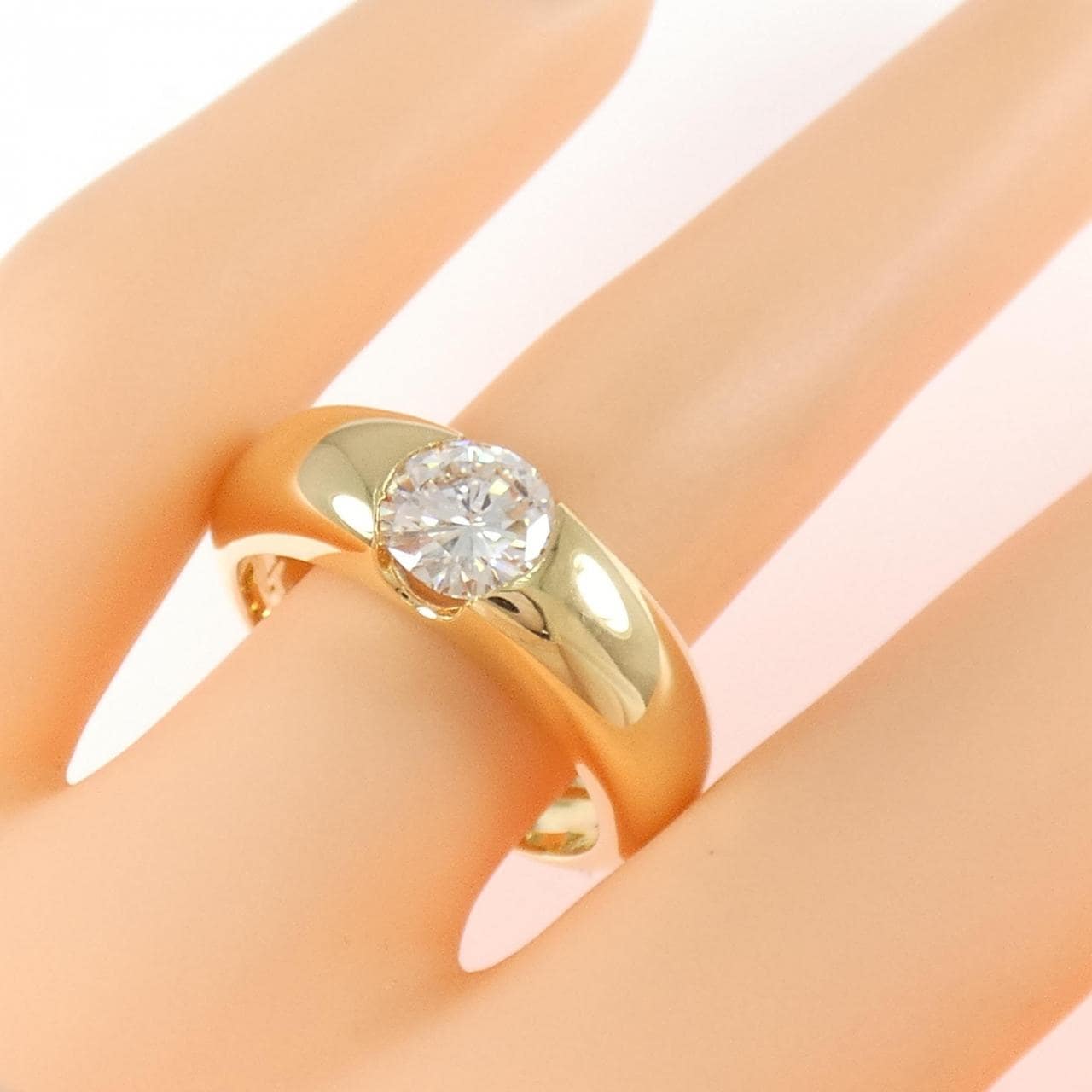 K18YG ダイヤモンド リング 1.049CT
