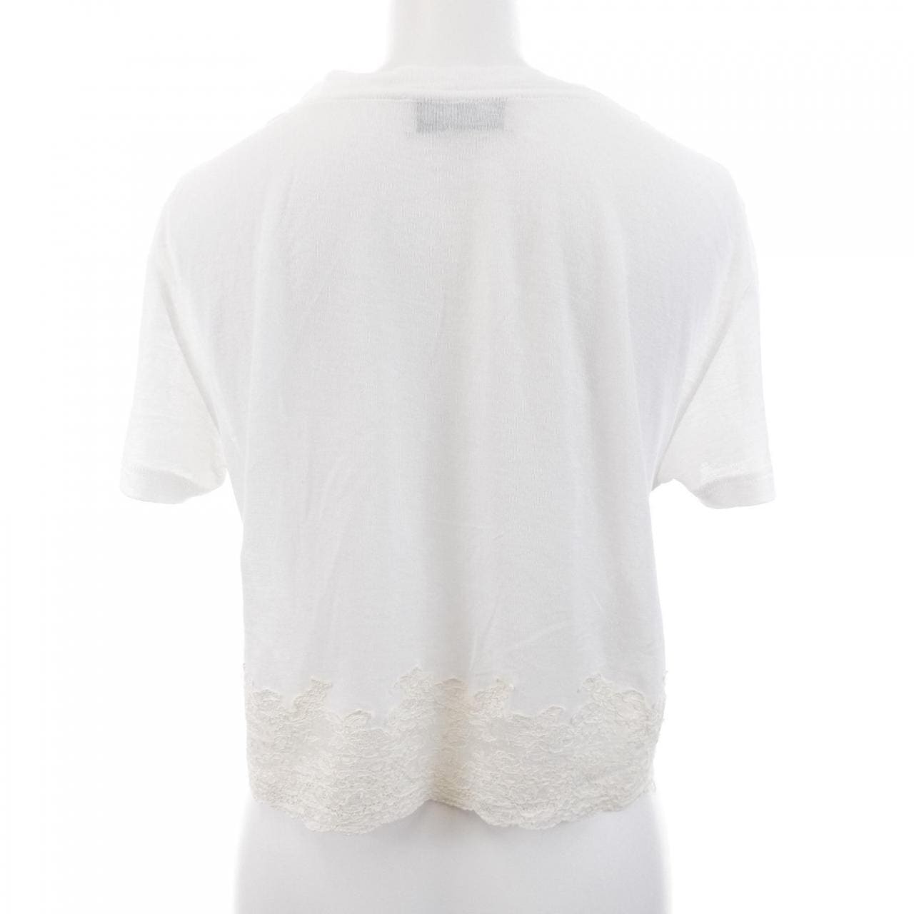 ミュウミュウ MIU MIU リブジャージー クロップド MT2155 SOOO 16J0 Tシャツ