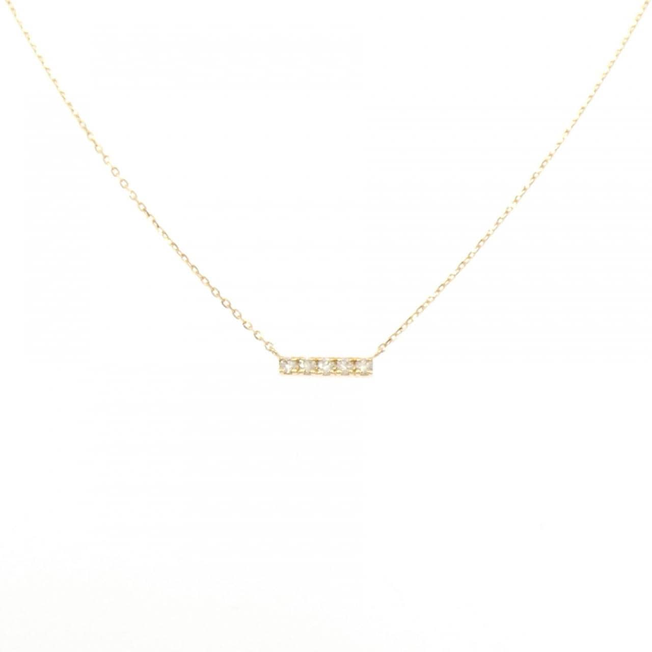 K18YG ダイヤモンド ネックレス 0.07CT