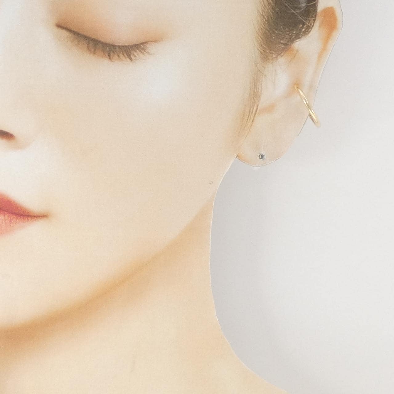 ヒロタカ フープ L イヤーカフ 片耳